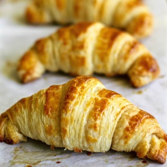 French Croissants and Chocolate - Recipe photo by bessiebakes