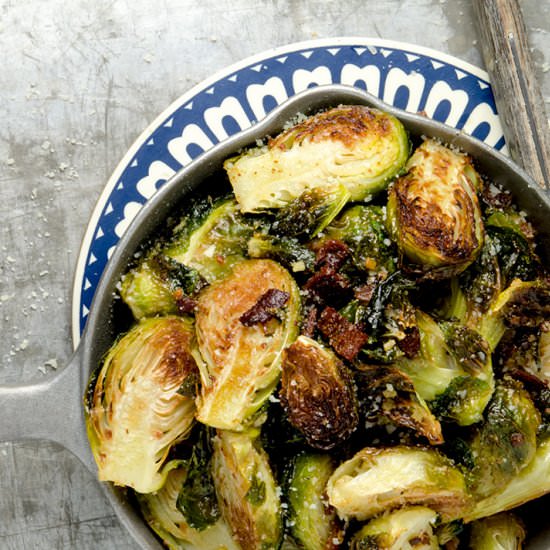 Oven Roasted Brussel Sprouts - Recipe photo by IdRatherBeaChef
