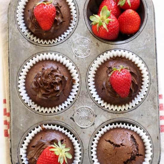 Gluten Free Chocolate Cupcakes - Recipe photo by The Harvest Kitchen