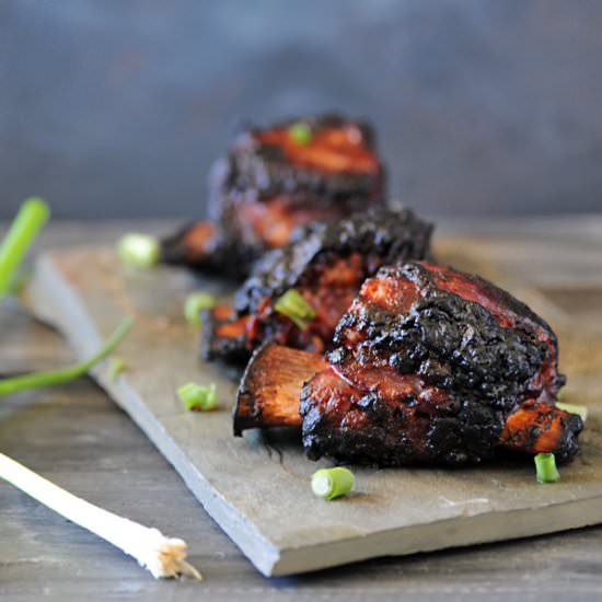 Miso Glazed Short Ribs - Recipe photo by girlscangrill