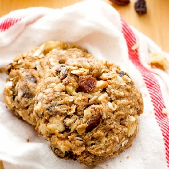 Walnut Raisin Breakfast Cookie - Recipe photo by katemovingforward