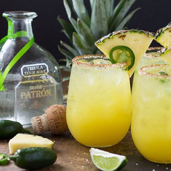Pineapple Jalapeno Margarita - Recipe photo by The Blond Cook