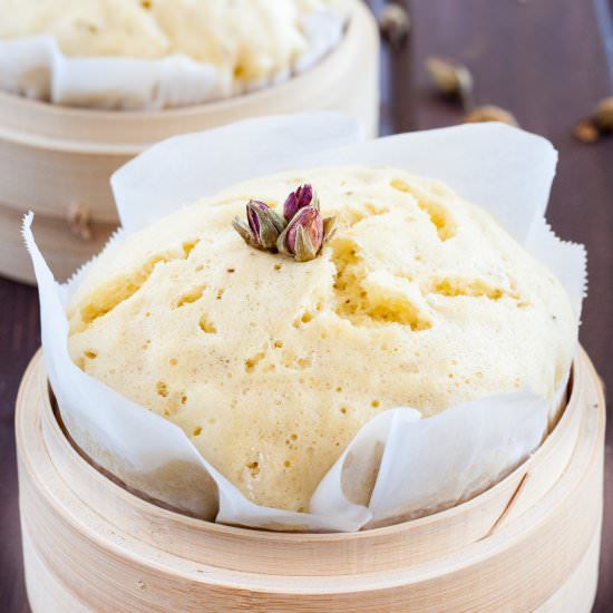 Rose Ginger Steamed Sponge Cake - Recipe photo by GoodieGodmother