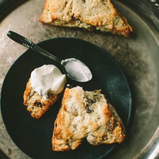 Fig and Black Pepper Scones - Recipe photo by athoughtforfood