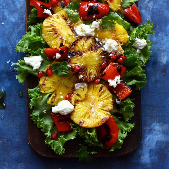 Grilled Pineapple Salad - Recipe photo by Funfoodandfrolic