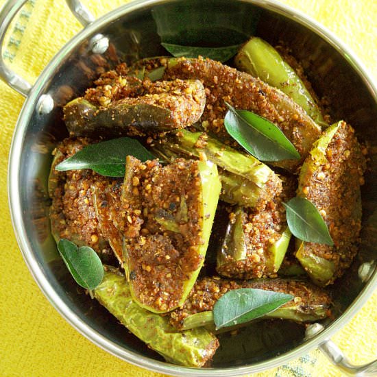 Brinjal curry-vankaya podi kura - Recipe photo by PKsKitchenEquations