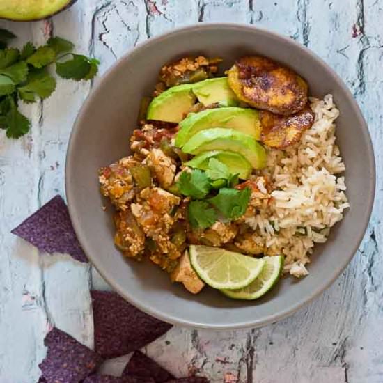 VEGETARIAN SOFRITAS BURRITO BOWLS - Recipe photo by LoveandZest