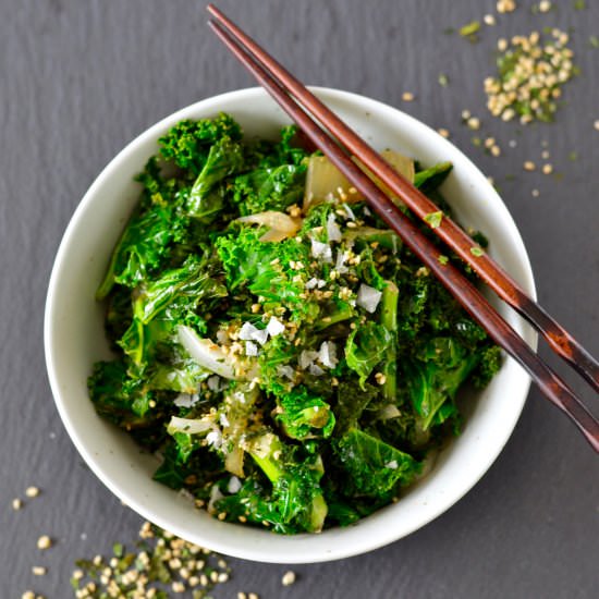 Asian Sautéed Kale - Recipe photo by realfoodwithdana