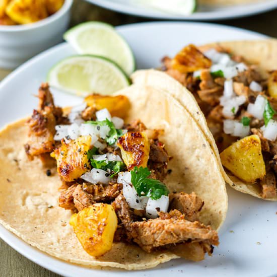 Crockpot Tacos al Pastor - Recipe photo by boundbyfood