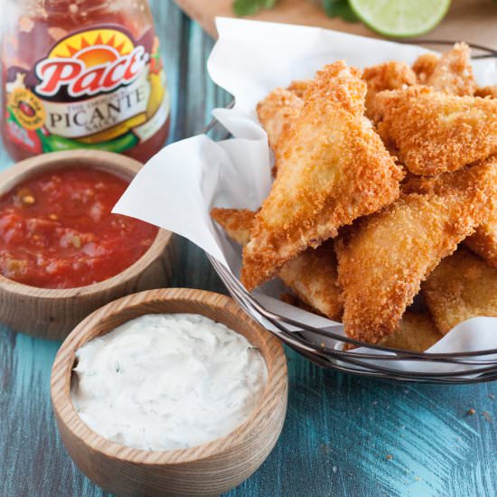 Cheesy Chicken Fried Ravioli - Recipe photo by GoodieGodmother