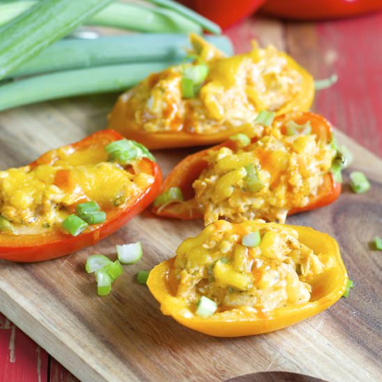 Buffalo Chicken Stuffed Peppers - Recipe photo by maebells