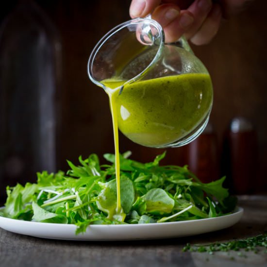 Chive Oil Salad Dressing - Recipe photo by healthy seasonal recipes