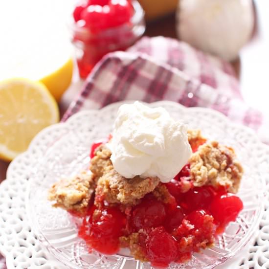 Double Cherry Dump Cake For Two - Recipe photo by One Dish Kitchen