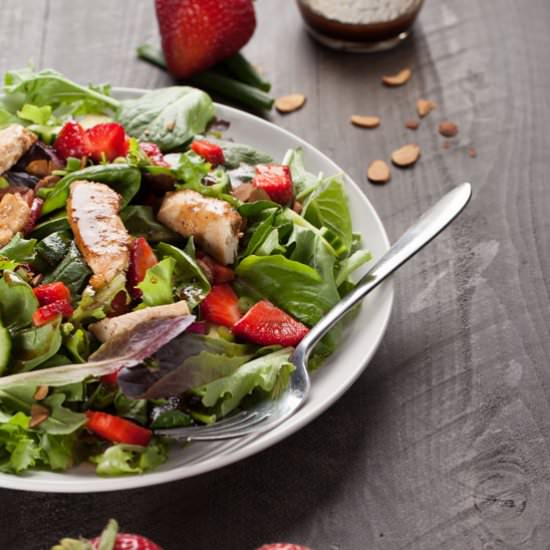 Strawberry Balsamic Salad - Recipe photo by Home Baked Joy