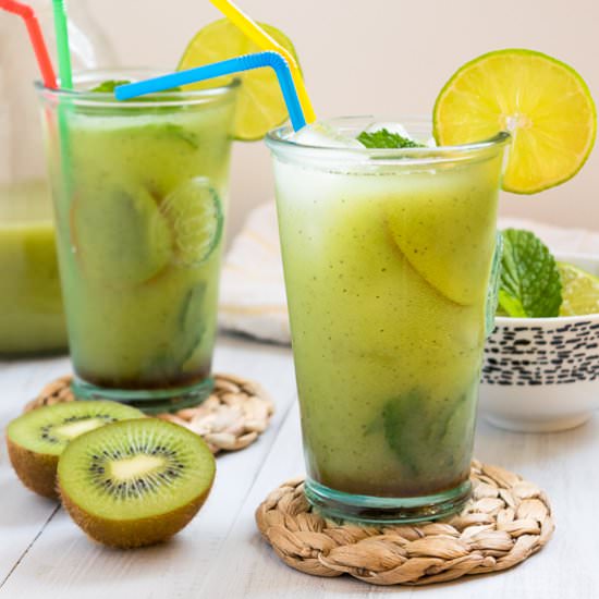 Kiwi Key Lime Cucumber Refresher - Recipe photo by WhittyPaleo