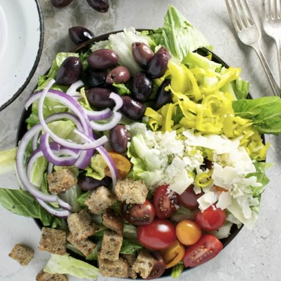 Copy Cat Olive Garden Salad - Recipe photo by Stuck on Sweet