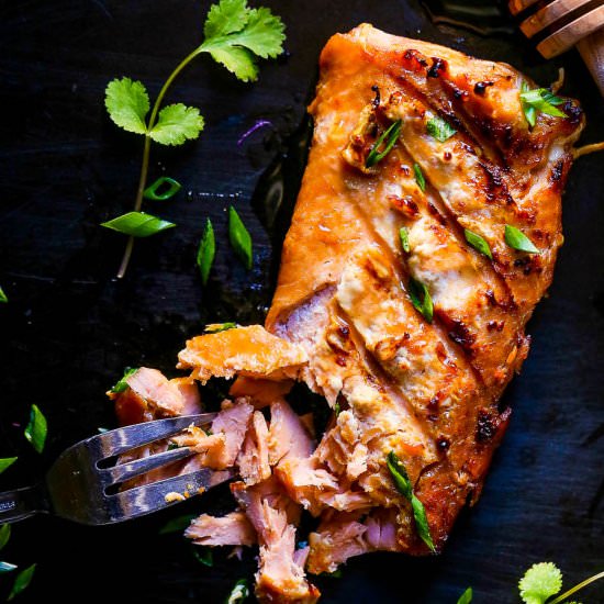 Honey Glazed Salmon - Recipe photo by MunchkinTime