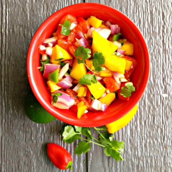 Mango and Jalapeño Salsa - Recipe photo by thegardeningcook