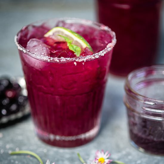 Blueberry Basil Margarita - Recipe photo by supergoldenbakes