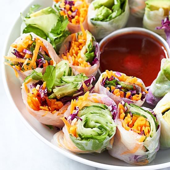 Veggie Spring Rolls - Recipe photo by Eatwell 101