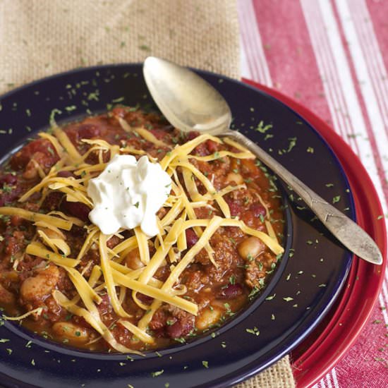 Homemade Slow Cooker Chili - Recipe photo by 365 Days of Easy Recipes