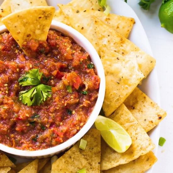 Restaurant Style Blender Salsa - Recipe photo by jessicainthekitchen