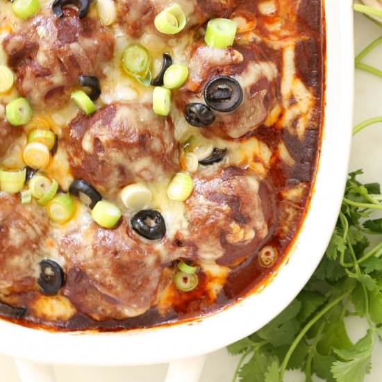 Mexican Meatloaf Meatballs - Recipe photo by The Harvest Kitchen