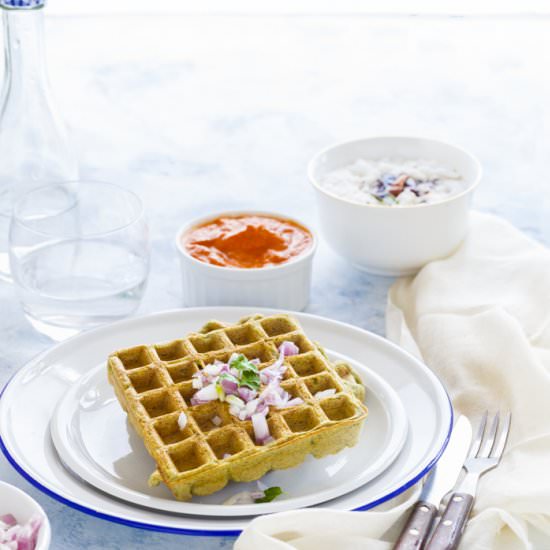 Green Gram Lentil Waffles - Recipe photo by Sandhya Hariharan