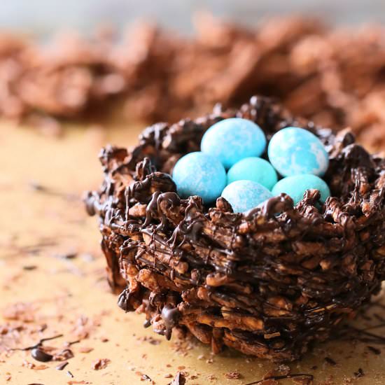 Edible Bird's Nest Cake Topper - Recipe photo by BakersPartyShop