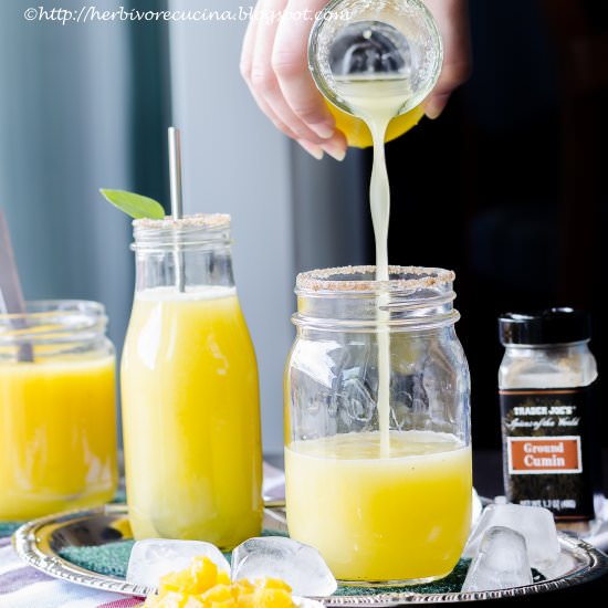 Aam Panna|Tangy Green Mango Cooler - Recipe photo by Herbivore Cucina