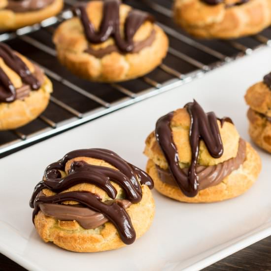 Chocolate Cream Puffs - Recipe photo by Home Cooking Adventure