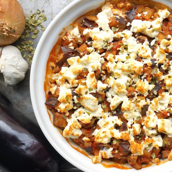 Eggplant and Feta Casserole - Recipe photo by Narins World of Taste