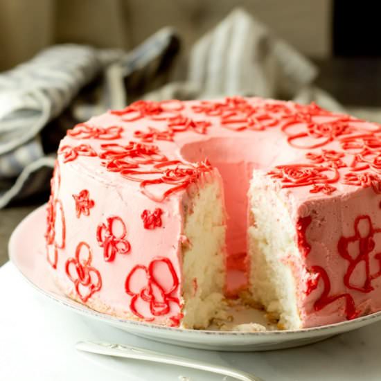 Angel Food with Buttercream - Recipe photo by TheGourmetGourmand
