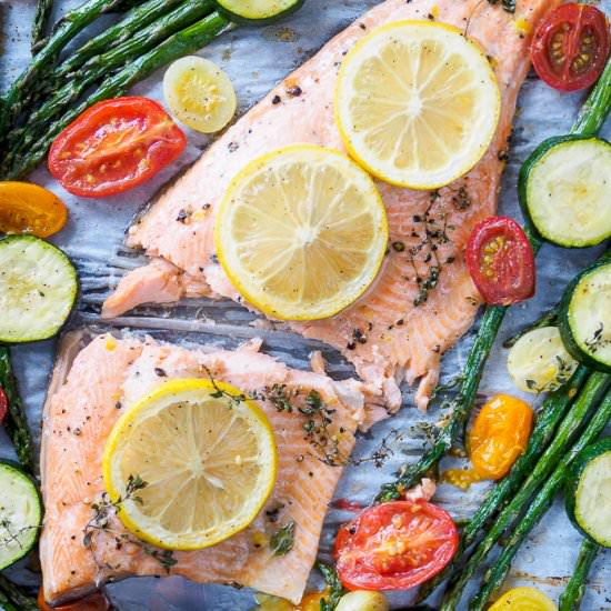 Baked Rainbow Trout Fillet - Recipe photo by sweetandsavourypursuits