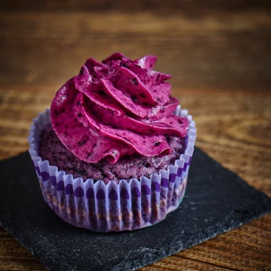 Blueberry Cupcakes - Recipe photo by Reisegabel