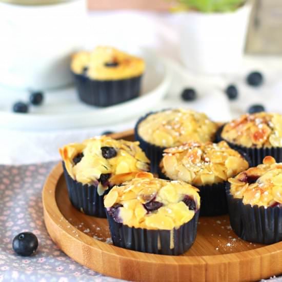 Almond and Blueberry Muffins - Recipe photo by The Happy Cooking Friends