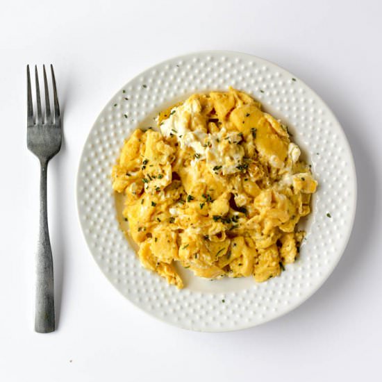The Perfect Scrambled Eggs - Recipe photo by wrightfamilytable