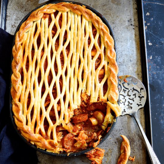 Spanish chicken pie - Recipe photo by Bibbyskitchenat36