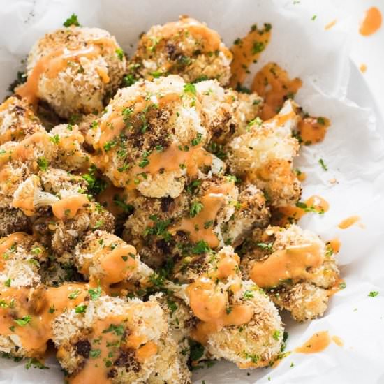 Skinny Bang Bang Cauliflower - Recipe photo by The Endless Meal