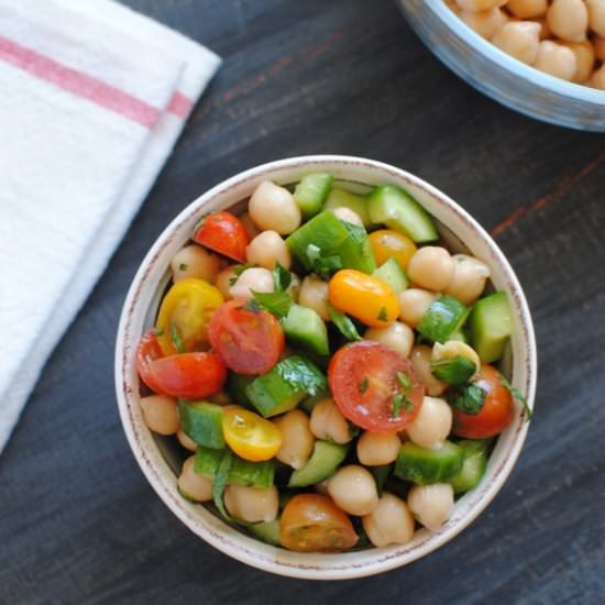Chickpea Salad - Recipe photo by eatingmadeeasy