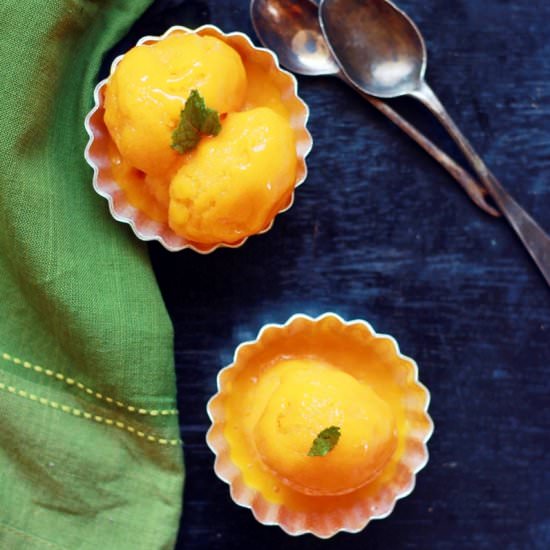 Mango Sorbet - Recipe photo by Harini123