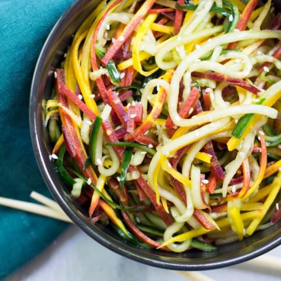 Asian Cucumber and Carrot Slaw - Recipe photo by theocdkitchen