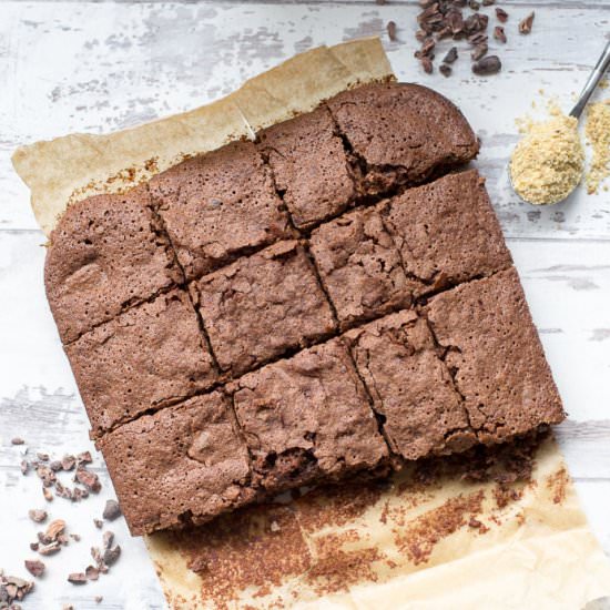 Vegan Chocolate Brownies - Recipe photo by planetveggie
