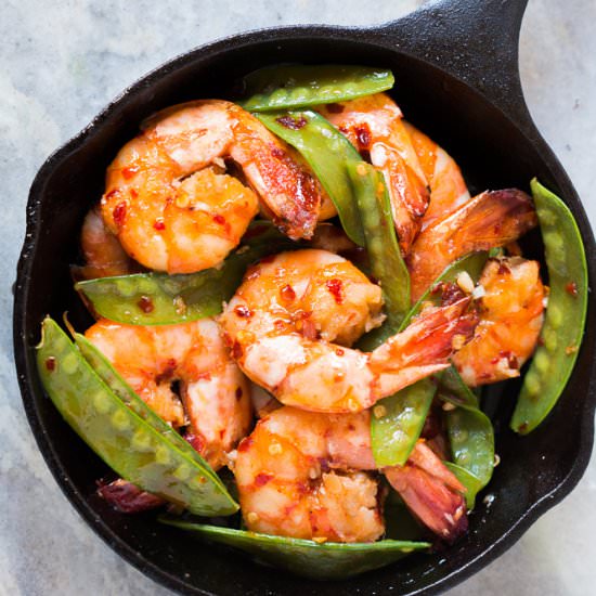 Honey Chili Garlic Tiger Prawns - Recipe photo by myfoodstory