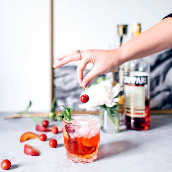 St. Germain Spritzer - Recipe photo by VegetarianVentures