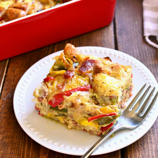 Summer Vegetable Breakfast Strata - Recipe photo by lemontreedwelling