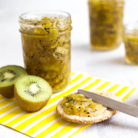 Kiwi Jam - Recipe photo by Becca @ Easy Cheesy Vegetarian