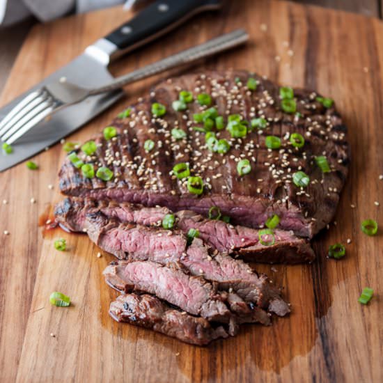 Korean Porter Skirt Steak - Recipe photo by TheBeeroness