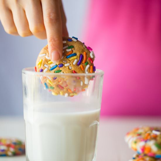 Funfetti Cake Protein Cookies - Recipe photo by foodfaithfitness