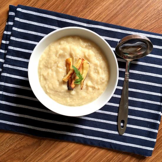Roasted Parsnip Soup - Recipe photo by mygorgeousrecipes